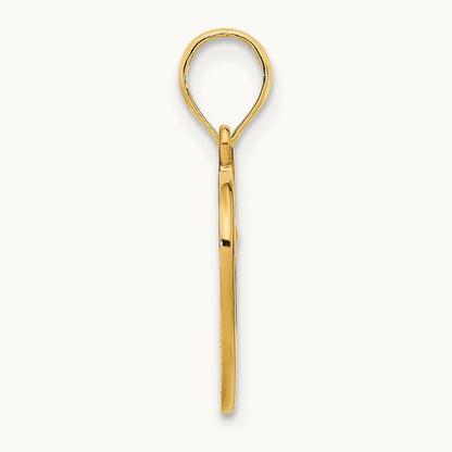 Fancy Open Heart Pendant, 14K