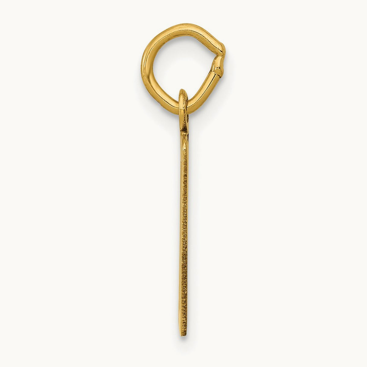 Small Elongated Number 50 Charm, 14K