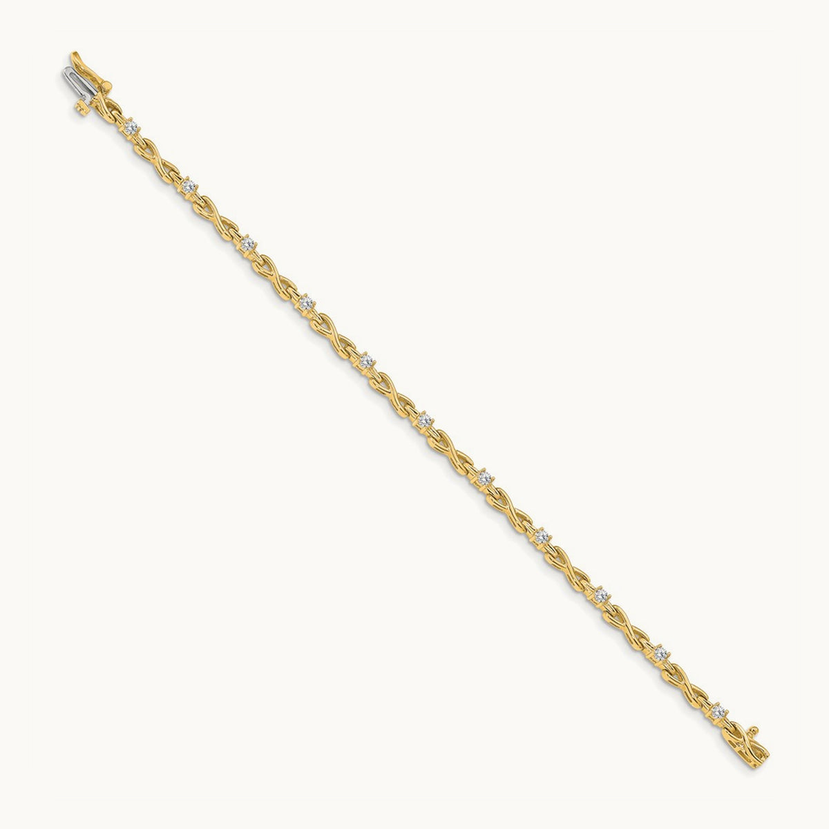Fancy Link Tennis Bracelet, 0.50 ct tw Lab-Grown Diamond