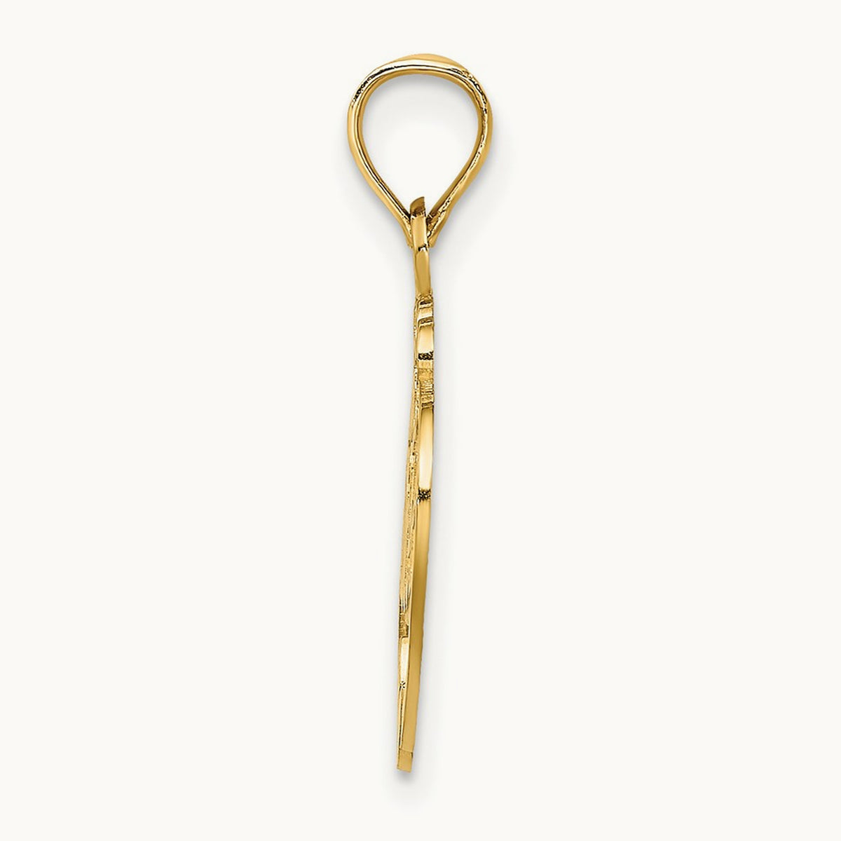 #1 SISTER in Heart Charm, 14K