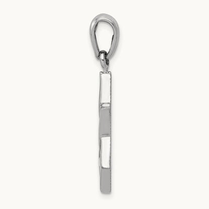 Star of David Pendant, 14K White Gold