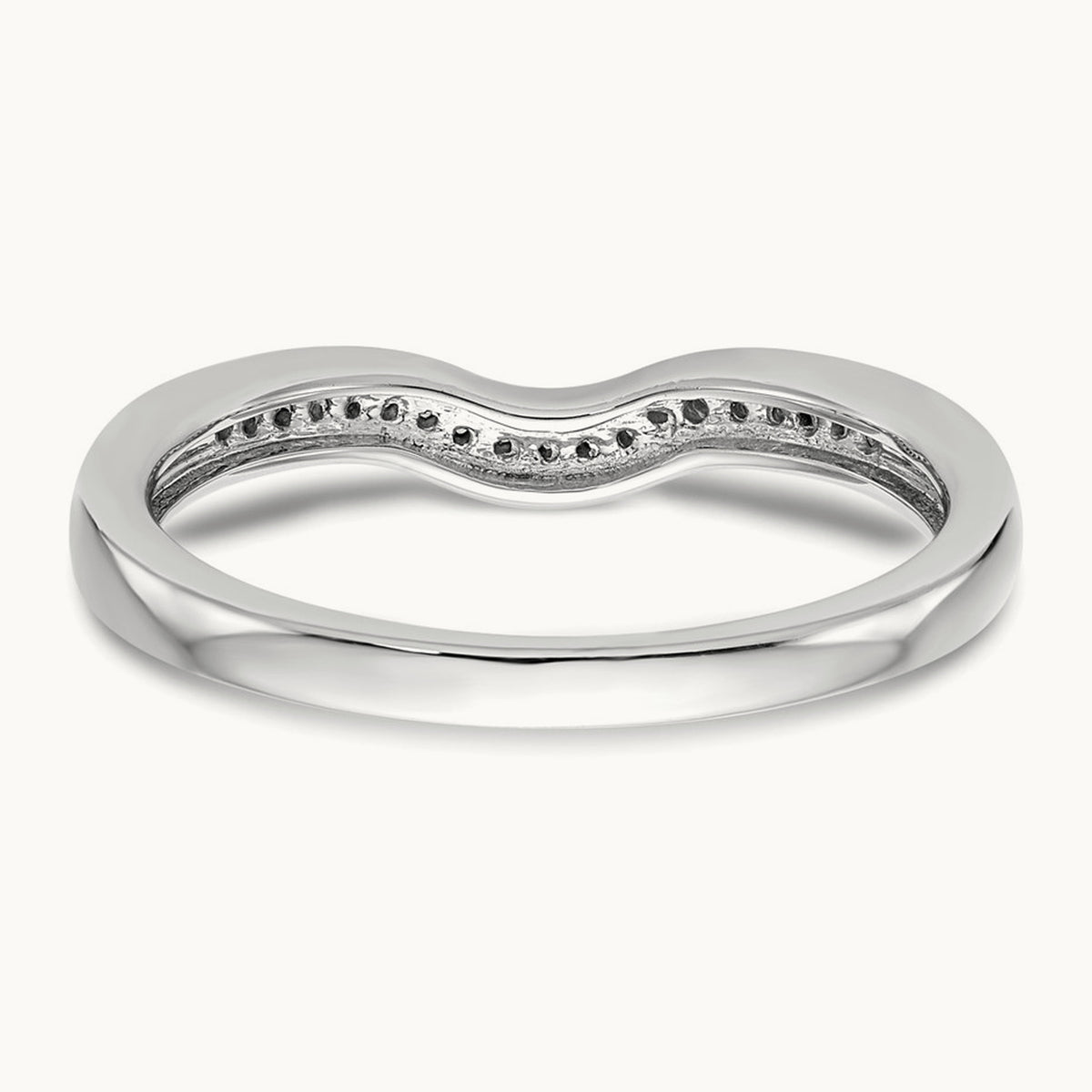 Diamond Wedding Band, 14K White Gold