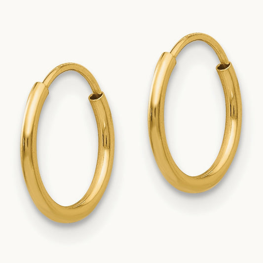 Madi K Endless Hoop Earrings, 14K