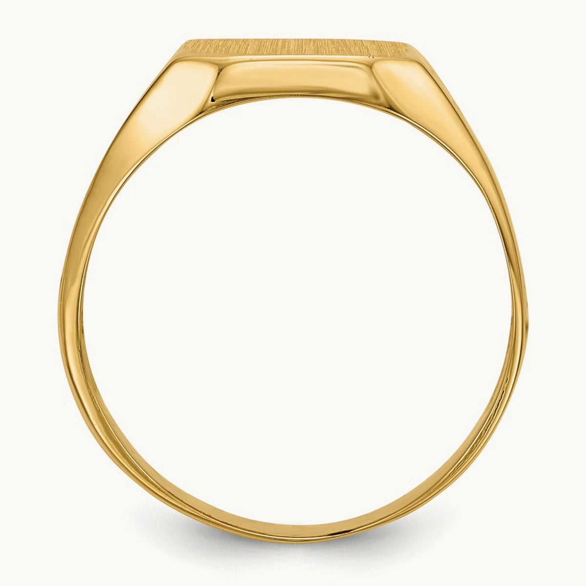 Open Back Mens Signet Ring — photo set
