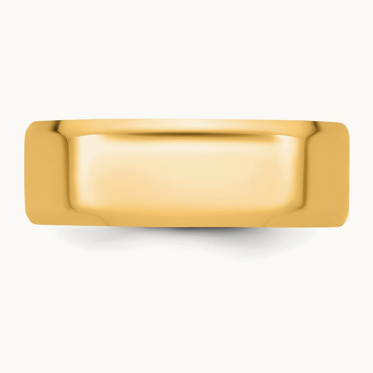 CLIQ Hinged Beveled Edge Wedding Band, 7mm, 14K Yellow Gold