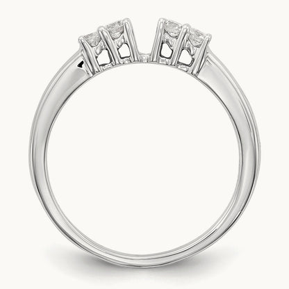 5-Stone Peg Set Semi-Mount Engagement Ring, 0.20 ct tw