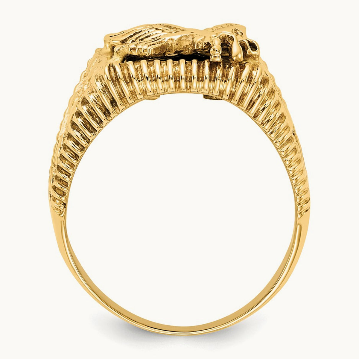 Men's Onyx Eagle Ring, 14K