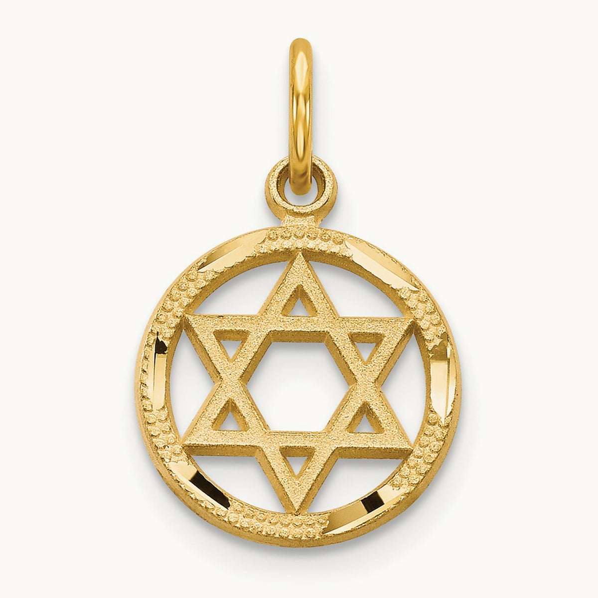 Solid Polished Star of David Charm — photo set