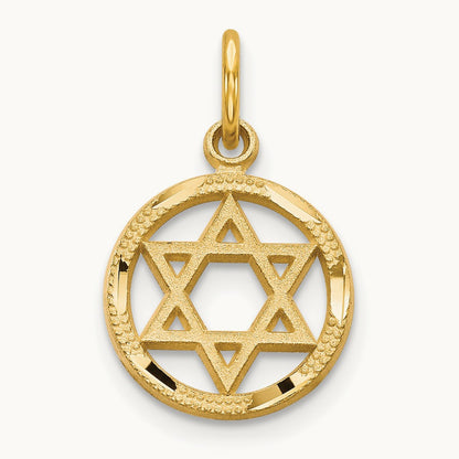 Solid Polished Star of David Charm — photo set