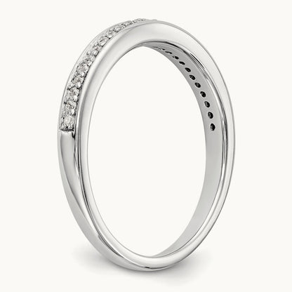 Diamond Wedding Band, 14K White Gold