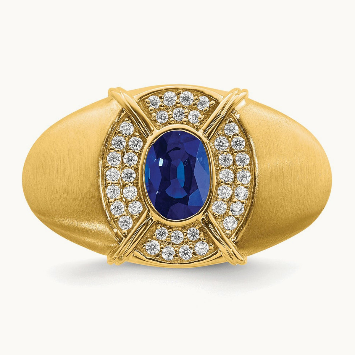 Sapphire and Diamond Mens Ring — photo set