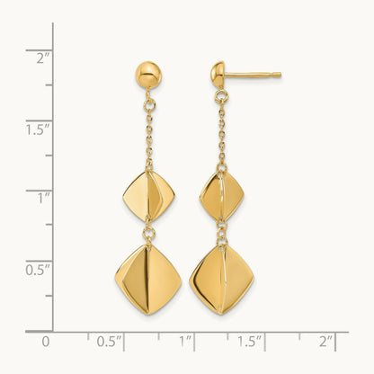 Polished Fancy Dangle Post Earrings — Leslie's — photo set