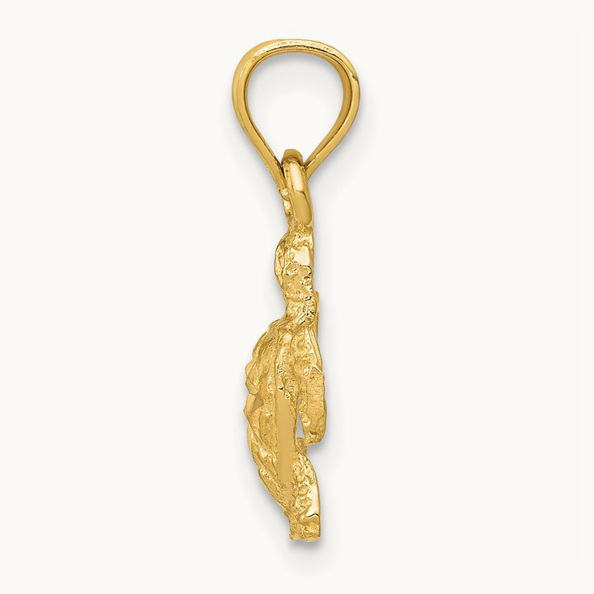 Turtle Pendant, 14K