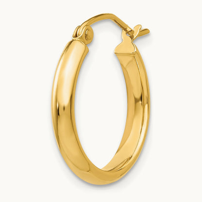 Single 14k Polished Hoop Earring