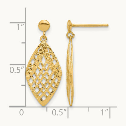 Polished D/C Post Dangle Earrings — Leslie's — photo set