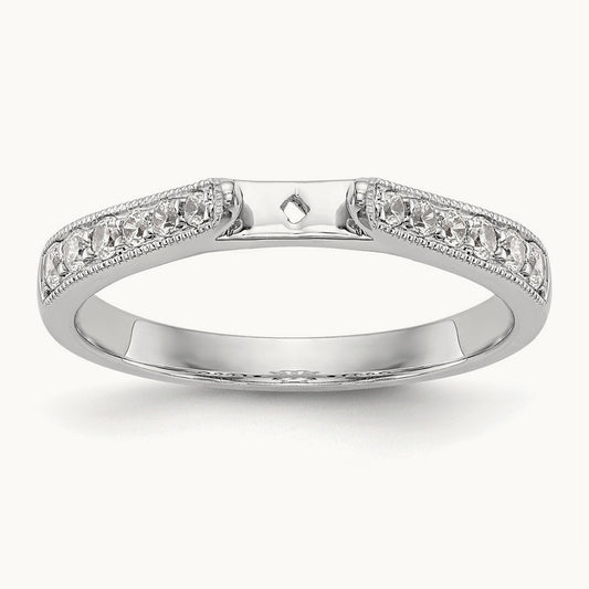 Semi-Mount Engagement Ring, 0.25 ct tw Lab-Grown Diamond