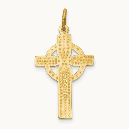 Celtic Cross Pendant, 14K