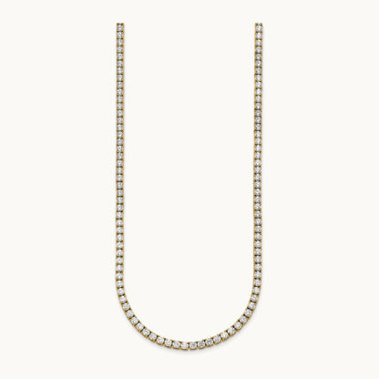 Straight Tennis Necklace, 13 1/2-17 7/8 ct Lab-Grown Diamond