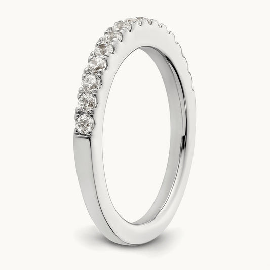Diamond Wedding Band, 14K White Gold