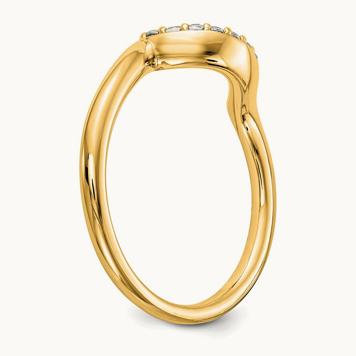 Diamond Wedding Band, 0.09 ct tw, 14K Gold — 14K Yellow Gold
