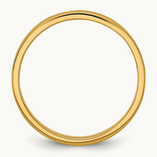 High Polished Band Baby / Children's Ring — 14K Yellow Gold