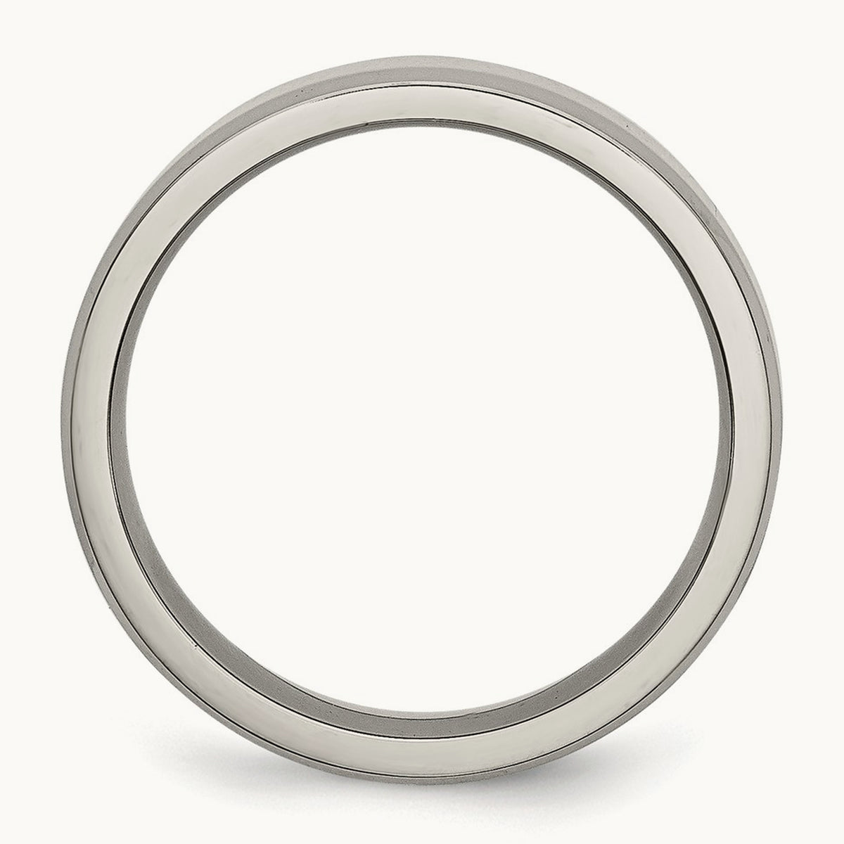 Polished Beveled Edge Band — 6mm (2)