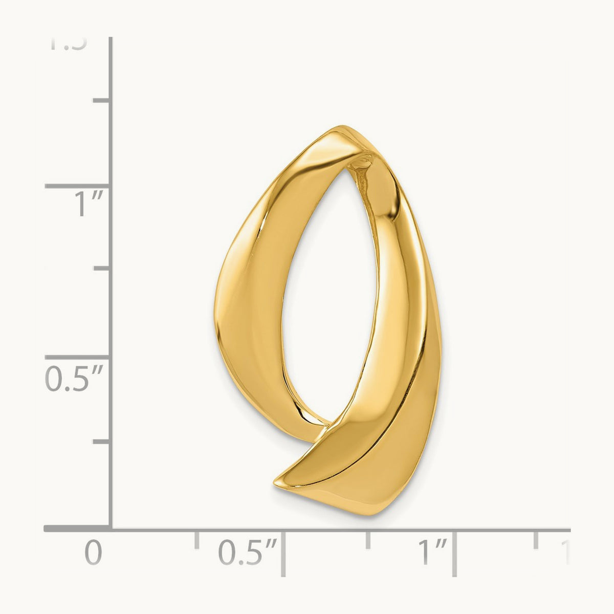 Fits up to Regular, 10mm Fancy Reversible Omega Slide, 8mm, 14K