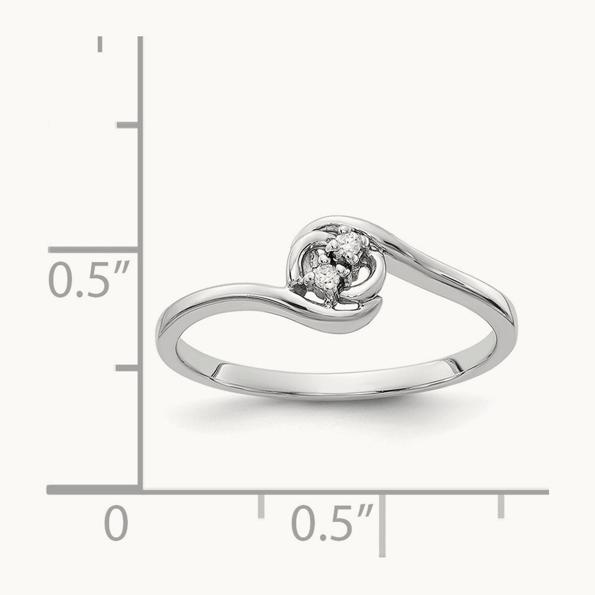 AA Diamond ring, 14K White Gold