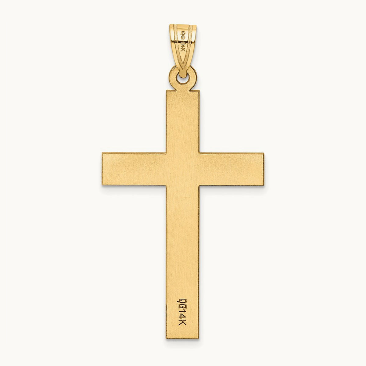 Sandblasted Cross Pendant — 46mm