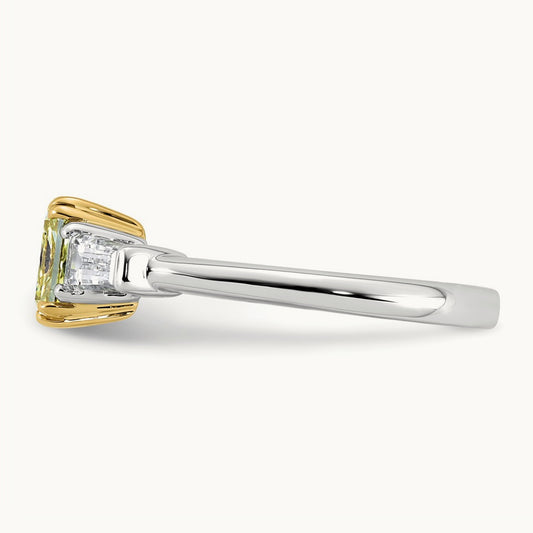 Emma Grace 14ktt Vivid Yellow & Ring, 1 1/2-4 3/8 ct Lab-Grown Diamond