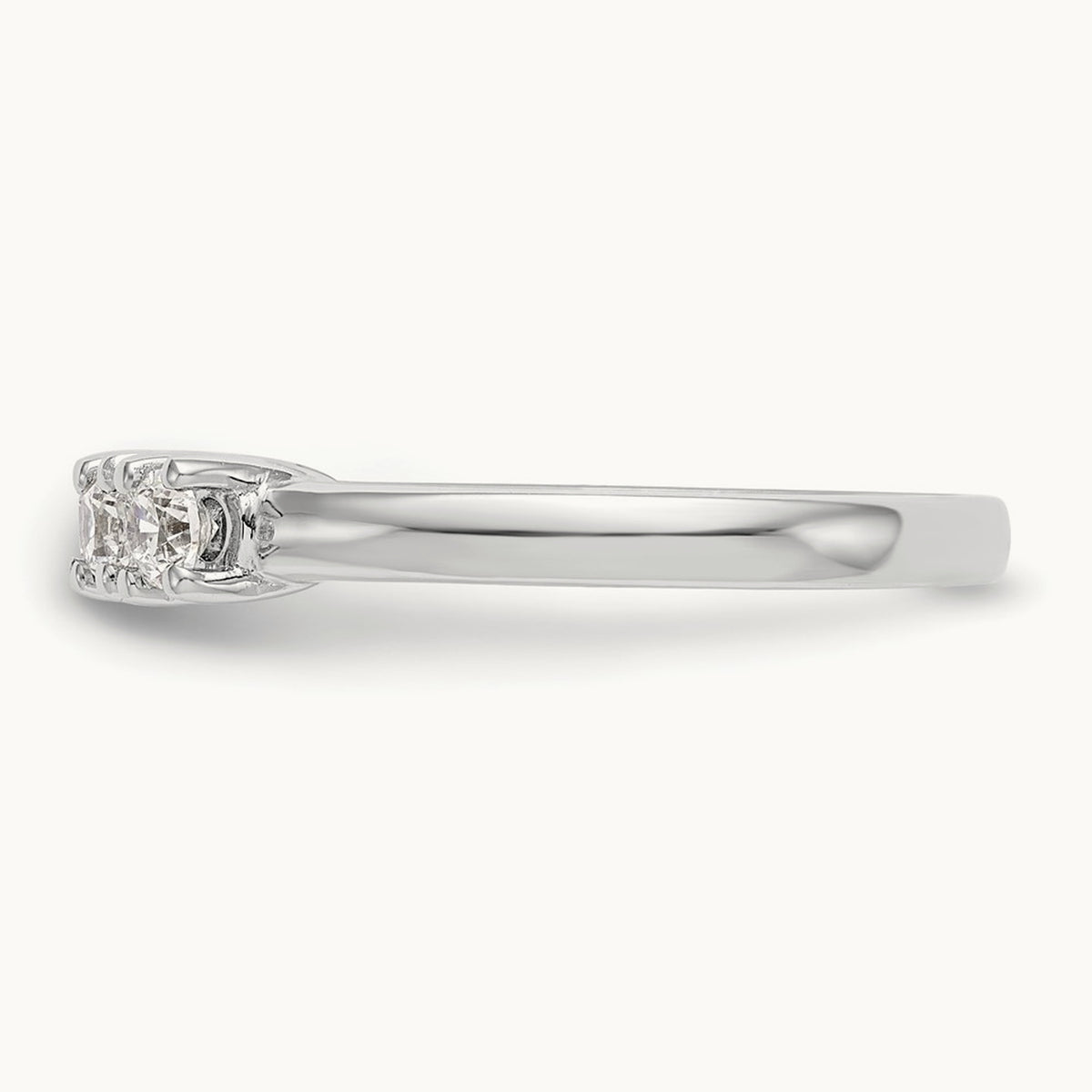5-Stone Diamond Band, 14K White Gold