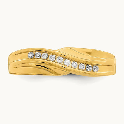Men's Complete Diamond Band, 14K