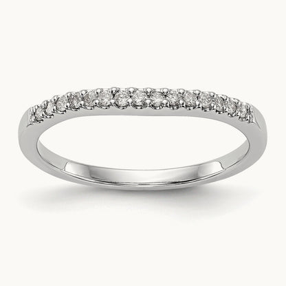 Diamond Wedding Band, 14K White Gold