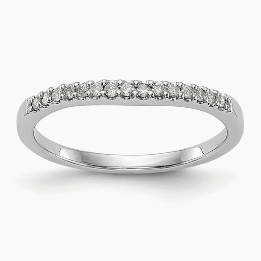 Diamond Wedding Band, 14K White Gold