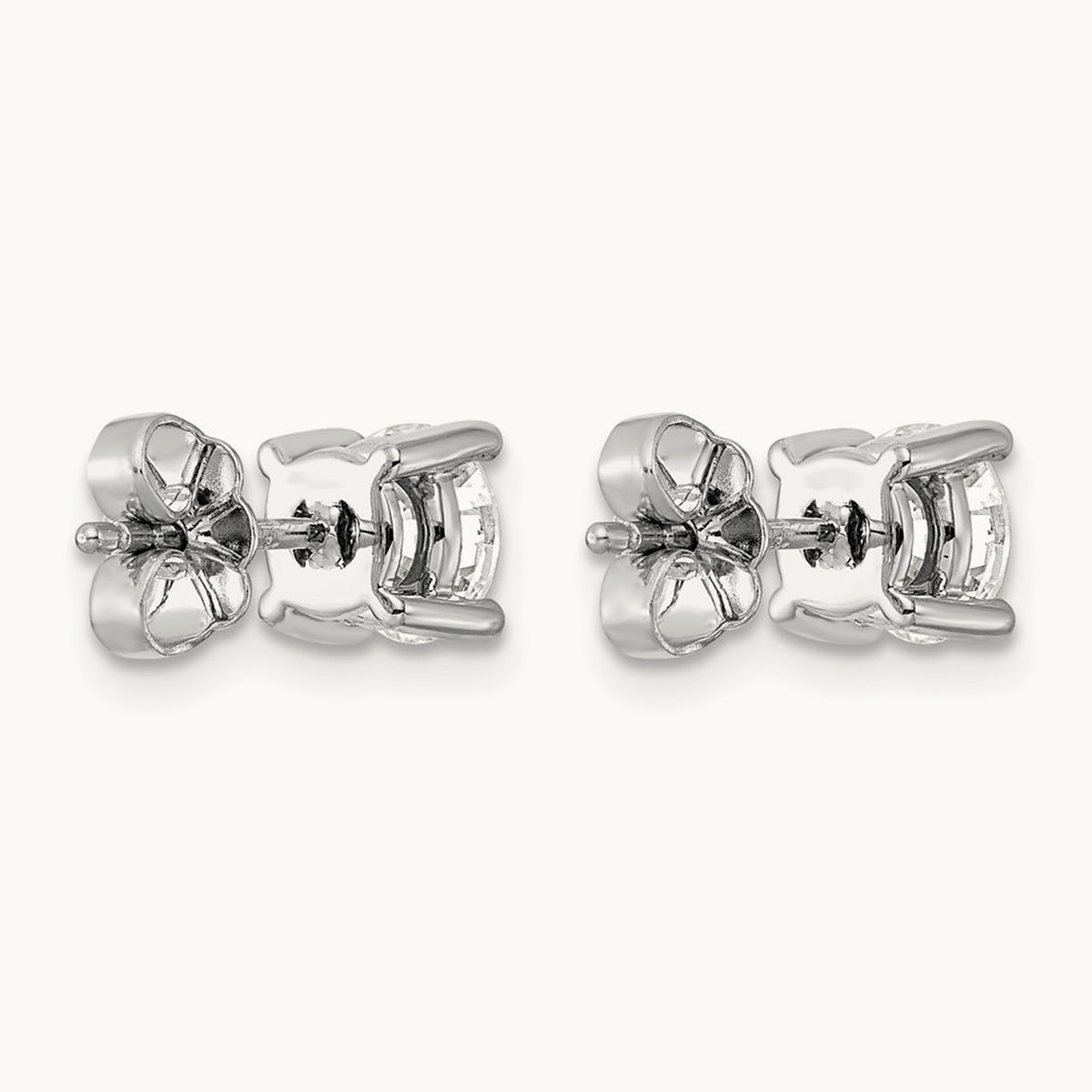 Round Heavyweight Stud Earrings, 0.10-7.00 ct tw Lab-Grown Diamond — 1 1/2 ct, Platinum
