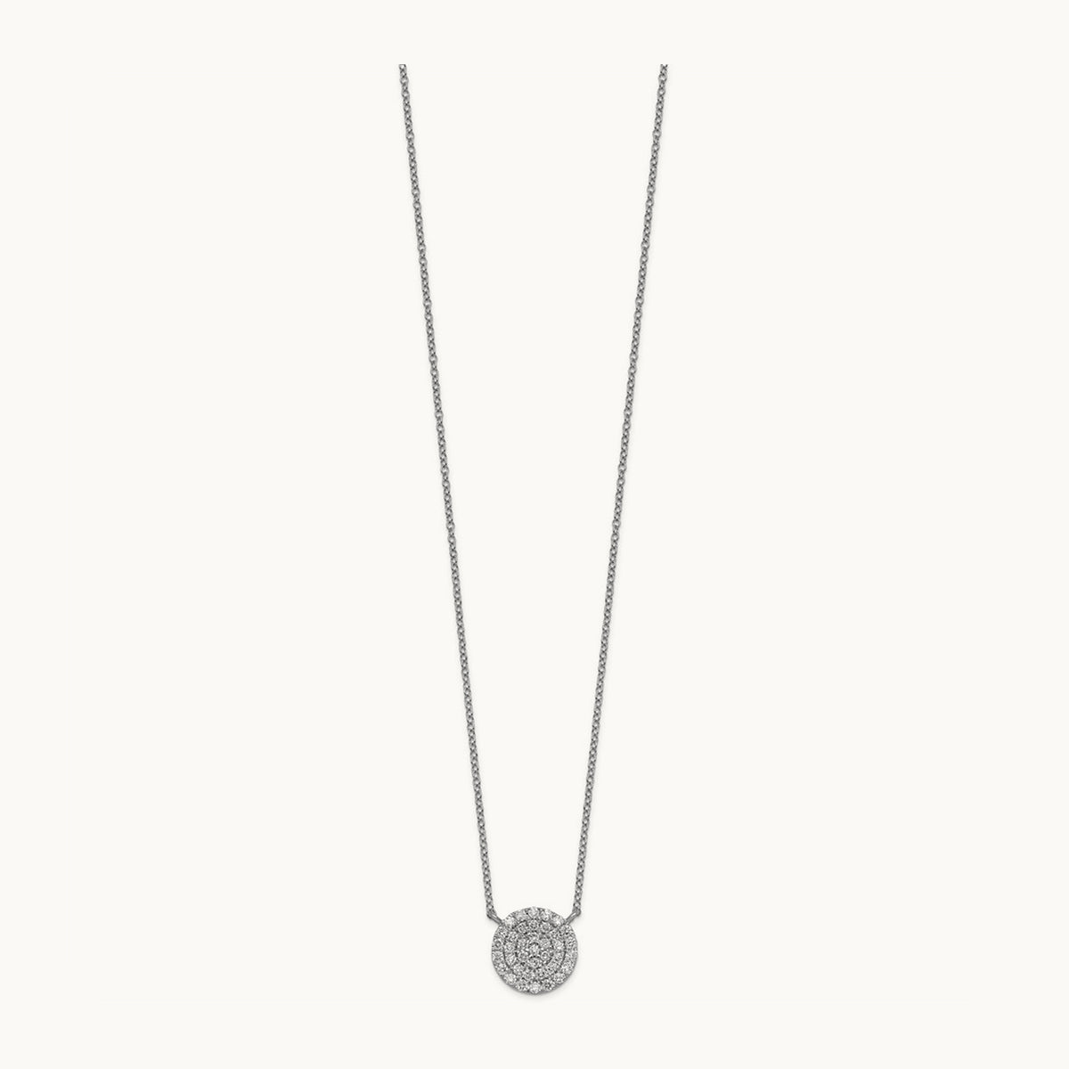 Round Cluster Necklace, 0.50-1.00 ct tw Lab-Grown Diamond