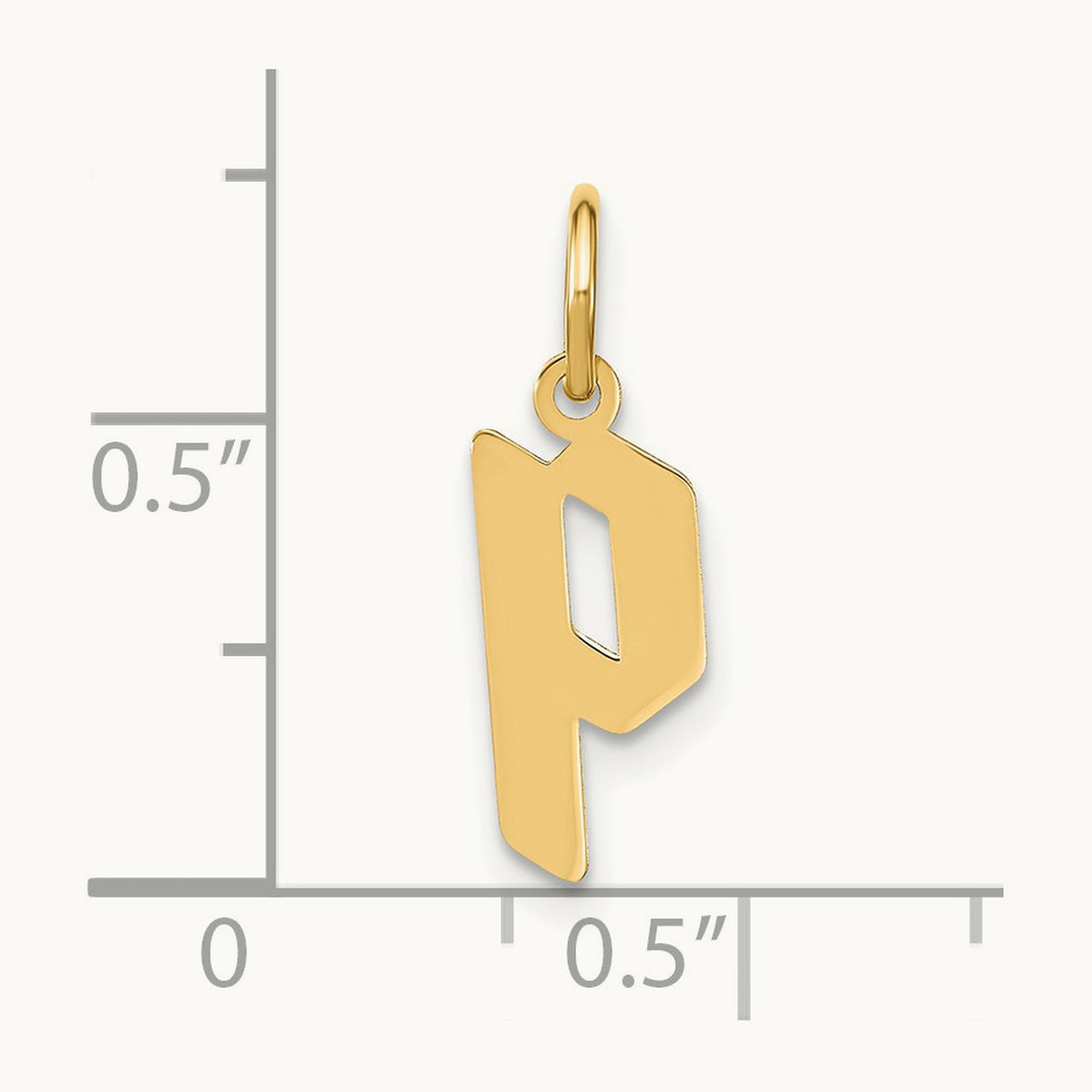 Lowercase Initial Pendant — P