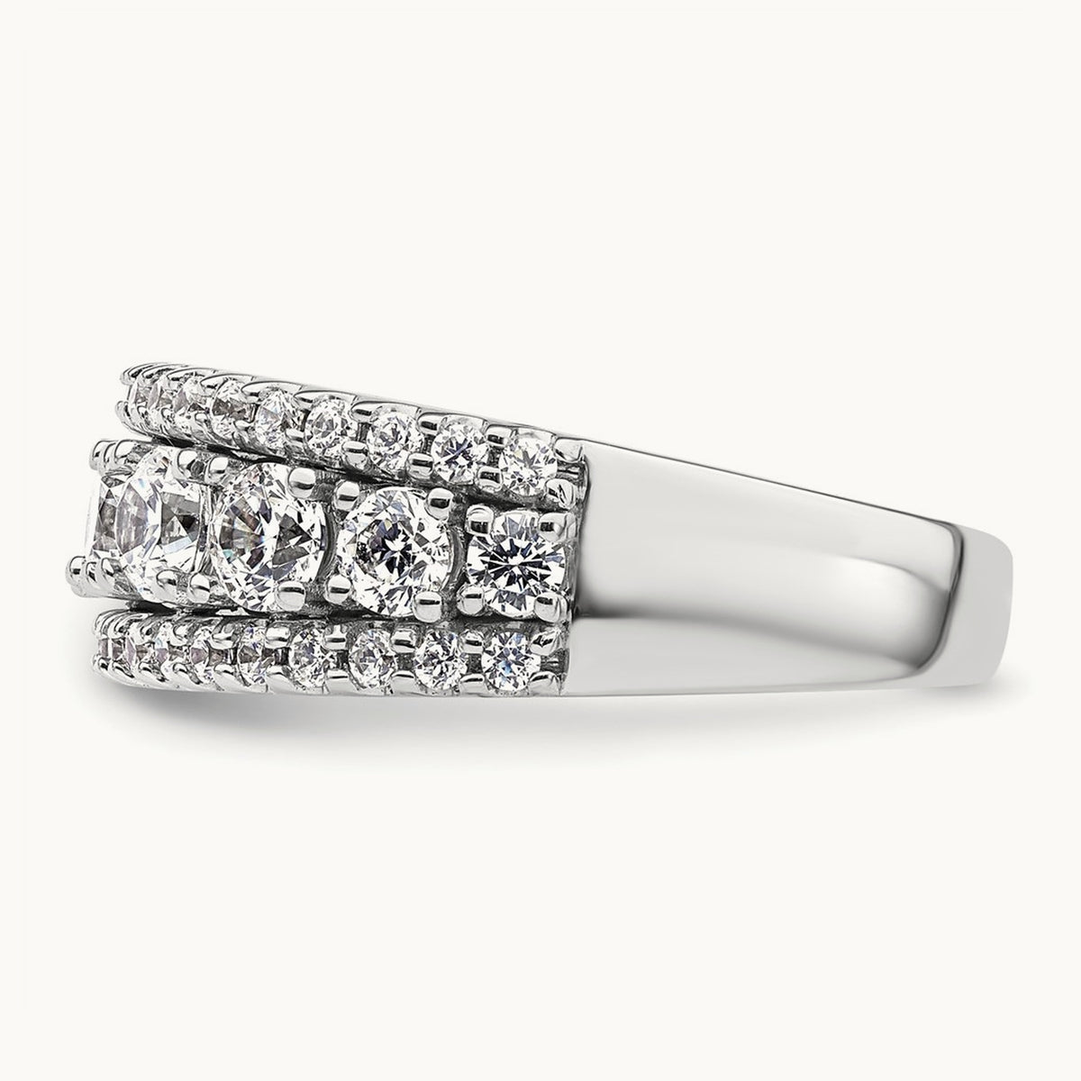 Fashion Band, 1.50 ct tw Lab-Grown Diamond — 14K White Gold