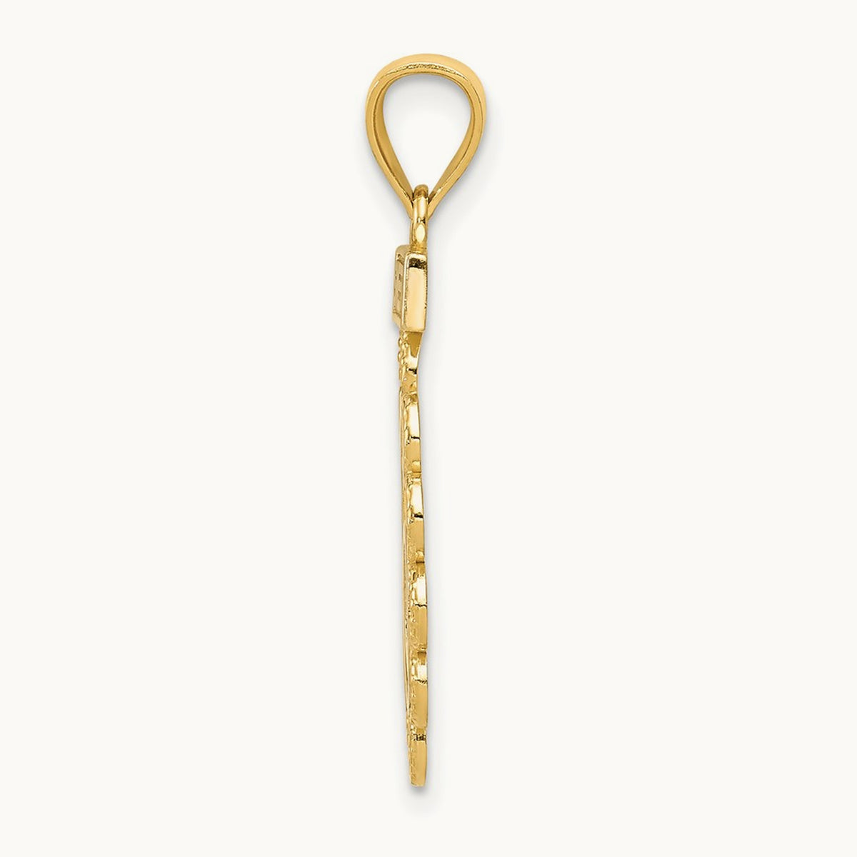 w/Rhodium Filigree SWEET 16 Pendant, 14K