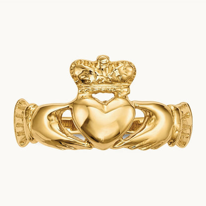 Polished Claddagh Ring, 14K