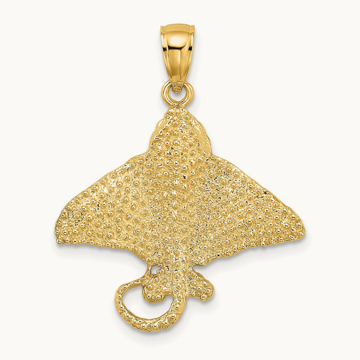 Textured Spotted Eagle Ray Charm — 22.55mm