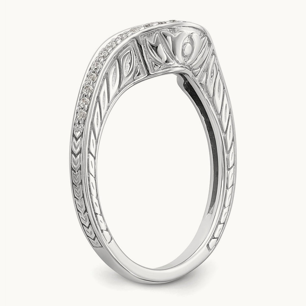 Diamond Band, 14K White Gold