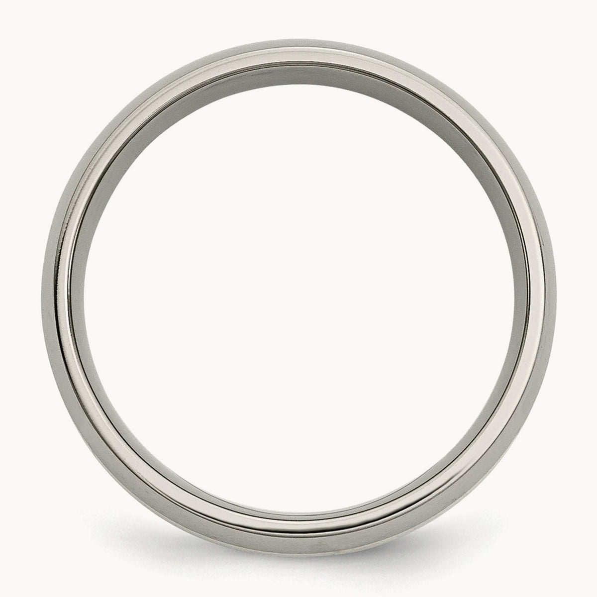 Polished w/ Inlay Band — 14K Two-Tone Gold, 6mm