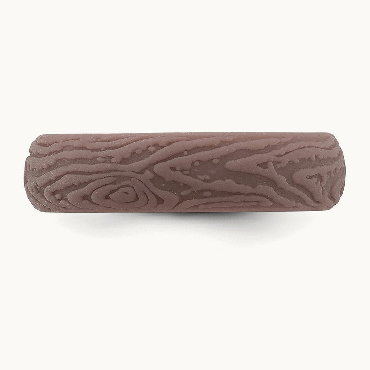 Silicone Light Brown 5.70mm Wood Grain Pattern Band