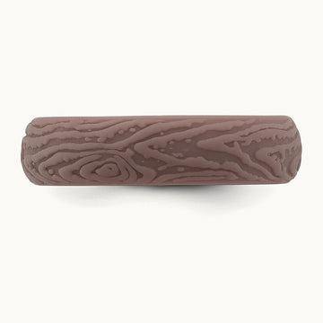 Silicone Light Brown 5.70mm Wood Grain Pattern Band