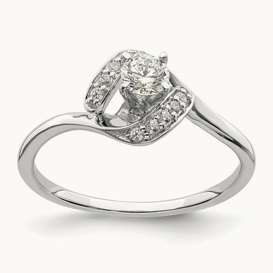 Semi-Mount Engagement Ring, 0.05 ct tw