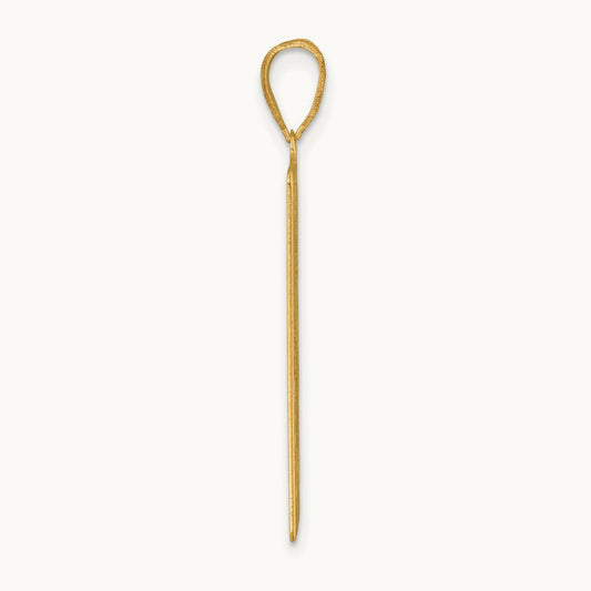 The Devil Tarot Card Pendant, 14K Yellow Gold