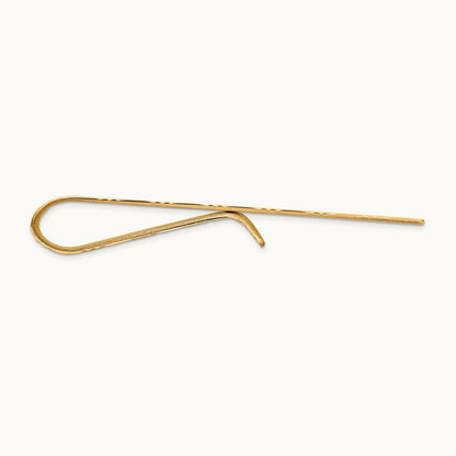 Men's Textured Basketweave Pattern Tie Bar, 14K