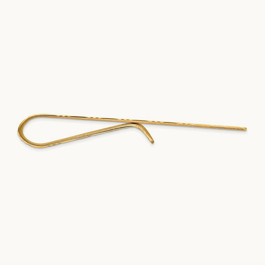 Men's Textured Basketweave Pattern Tie Bar, 14K