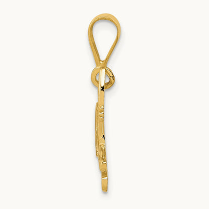 Pit Bull Pendant, 14K